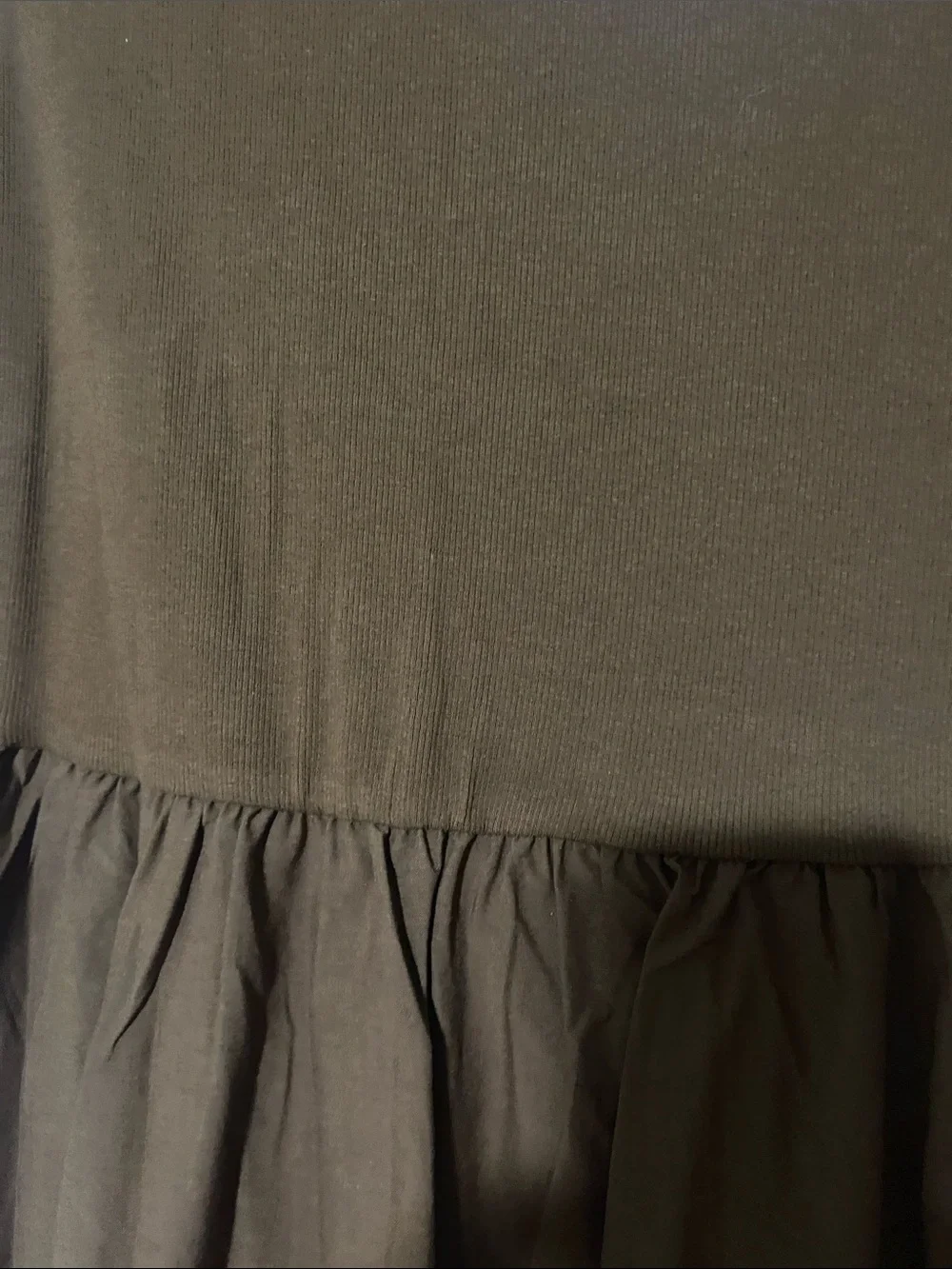 Women's Midi Long-Sleeve Brown Dress - Picture 3 of 4